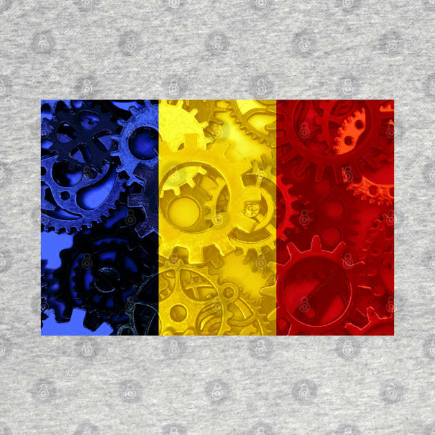 Flag of Romania - Gears by DrPen